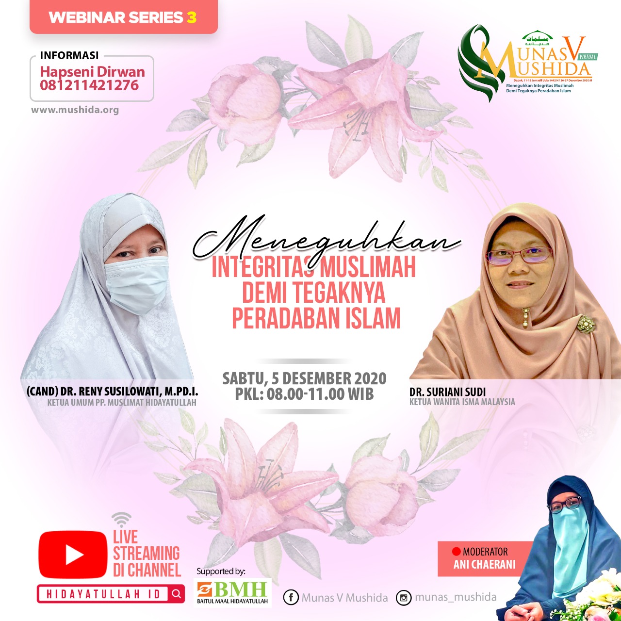 Kolaborasi Wanita ISMA Malaysia dan Mushida Indonesia Bahas Peran Muslimah Membangun Peradaban 